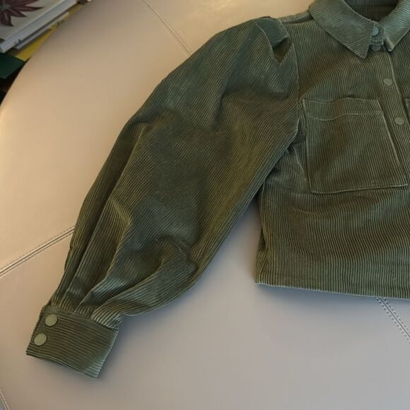 NWOT Ted Baker Onetaa Corduroy Boxy Shirt Jacket with Puffed Balloon sleeves. - Picture 4 of 7
